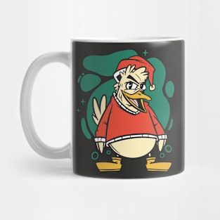 Funny Christmas Sea Gull Cartoon Mug